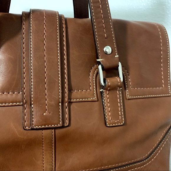 Coach Large Hamilton Brown Leather Purse F12604 - Picture 4 of 8